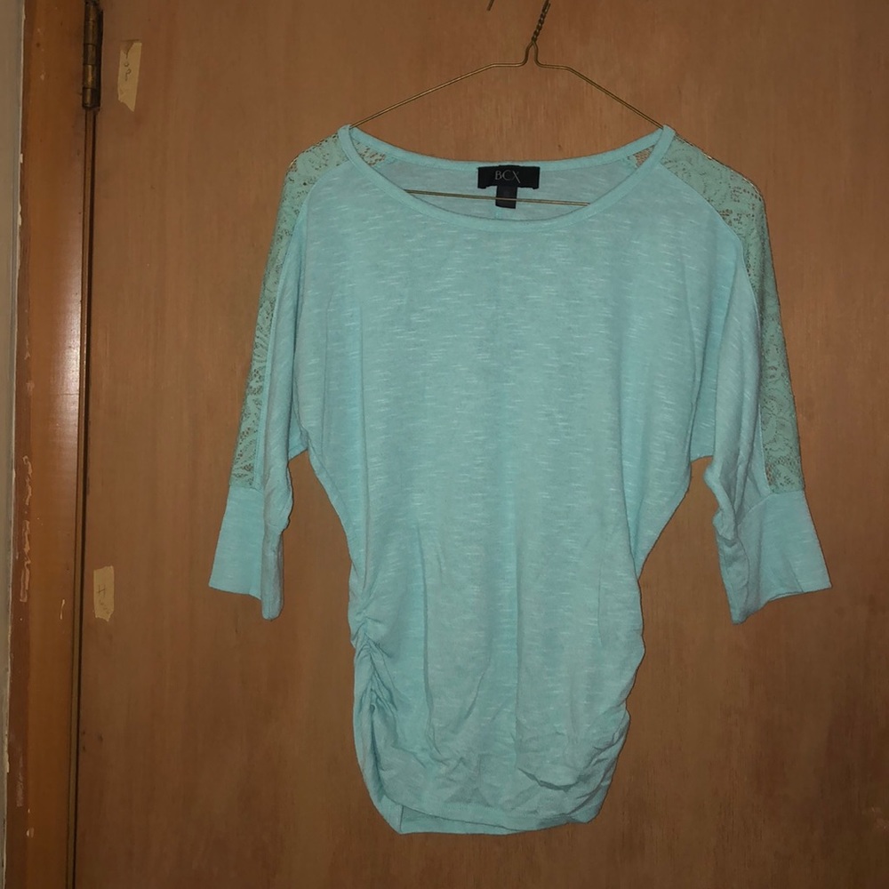Light blue top